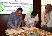 Penyerahan Reserach Cell Bank dari LIPI ke PT Biofarma